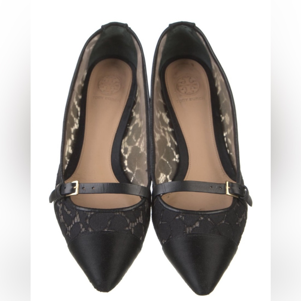 Tory Burch Flats Lace Mary Janes